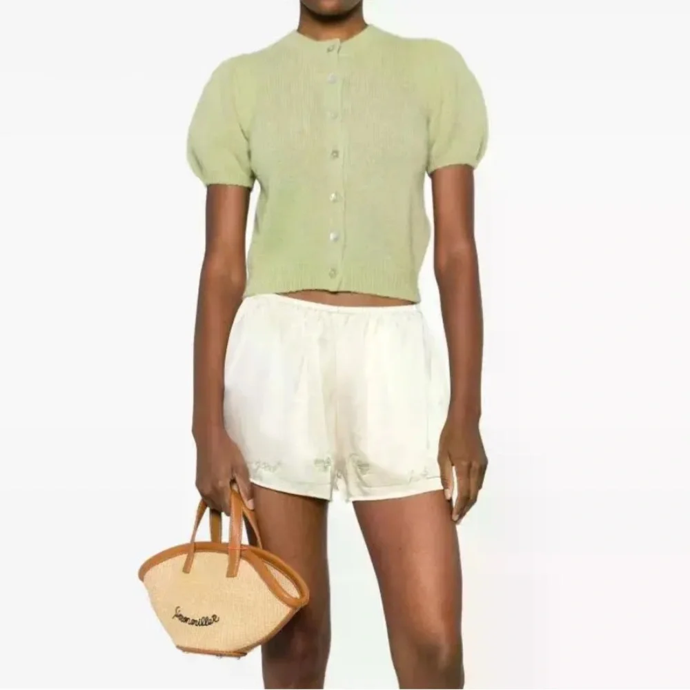 NWT DÔEN Anisa Alpaca-Blend Puff-Sleeve Cardigan - Picture 4 of 14